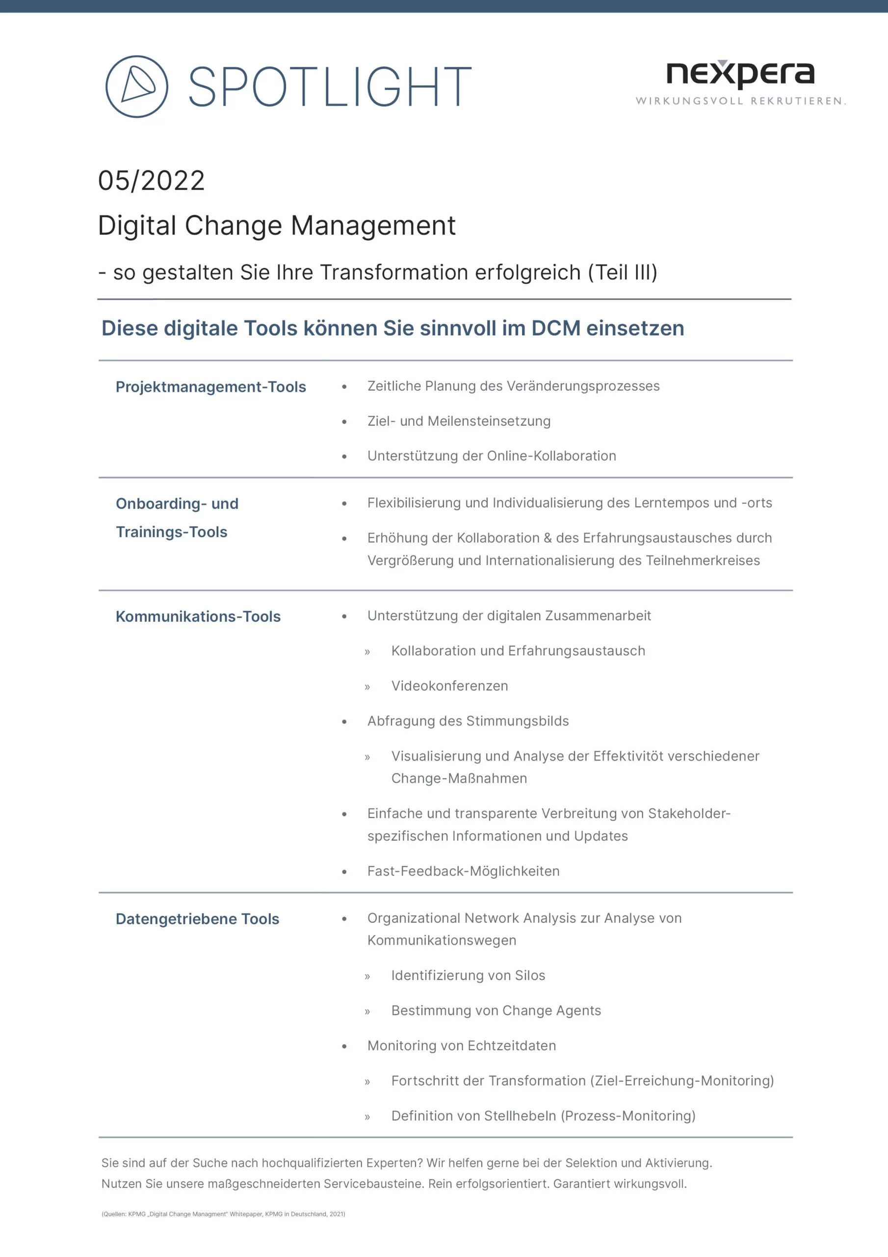 Spotlight Digital Change Management Teil III